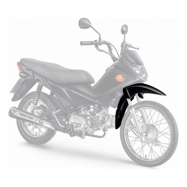 Paralama Dianteiro Moto Pop 110 110I 2016 2017 2018 2019 2020 2021 2022 Vermelho Preto Branco Tork - Preta