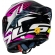 Capacete Moto Fechado Ls2 Ff358 Pro Classic Starwar Estellar Masculino Feminino C/ Spoiler Aerofólio - Preto Rosa Roxo