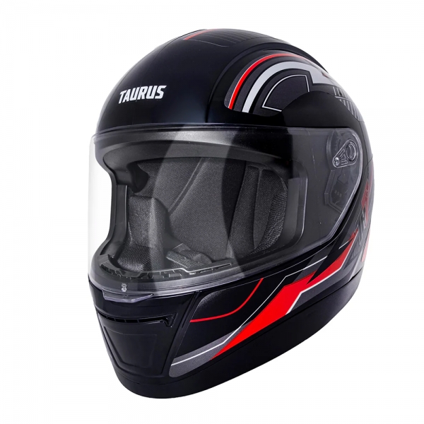 Capacete Moto Taurus San Marino Th7 Trama Modelo Novo Masculino Feminino C/ Selo Inmetro - Preto Brilho