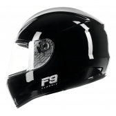 Capacete Moto Fechado Fly F9 Hg Classic Masculino Feminino Preto C/ Selo Inmetro - Preto Brilho