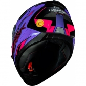 Capacete Esportivo Moto Norisk Razor Speedmax Preto Roxo Rosa Fechado Masculino Feminino