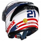 Capacete Articulado Robocop Norisk Force 2 Grand Prix Bandeira Usa Estados Unidos Escamoteável C/ Óculos