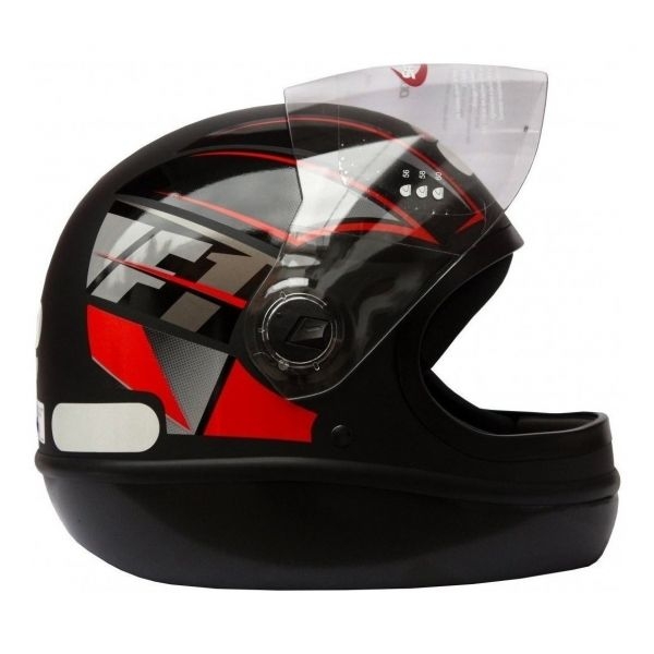 Capacete Moto Taurus San Marino Formula 1R Neo Preto Fosco Vermelho Masculino Feminino Lançamento - Preto