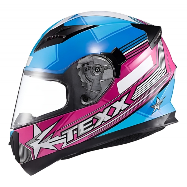 Capacete Moto Feminino Esportivo Texx Strike Ls Superstar 2 Rosa Branco C/ Selo Inmetro Lançamento