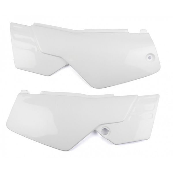 Par De Tampa Lateral Moto Dt 180 DTN 180 Dtz 180 Branca Carenagem Mod Original S/ Adesivo Paramotos