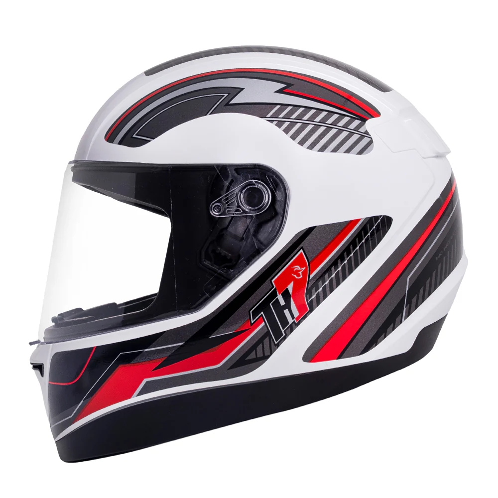 Capacete Moto Taurus San Marino Th7 Trama Modelo Novo Masculino Feminino C/ Selo Inmetro - Branco