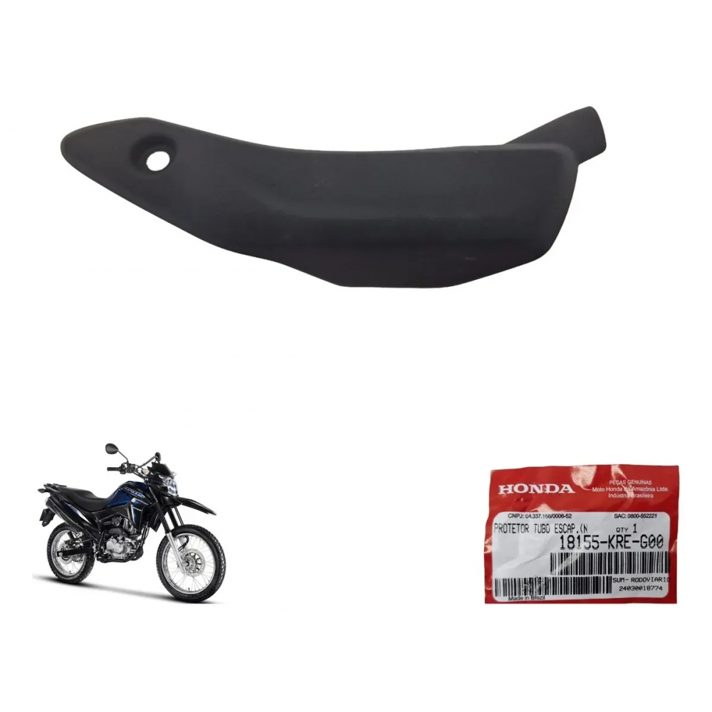 Protetor Dianteiro Curva Escapamento  Escape Xre 190 Bros 160 2016 17 18 19 20 21 2022 Original Honda