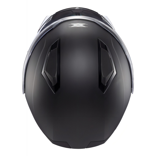 Capacete Moto Articulado Robocop Texx Kratos Classic Solid Escamoteável C/ Óculos - Preto Fosco