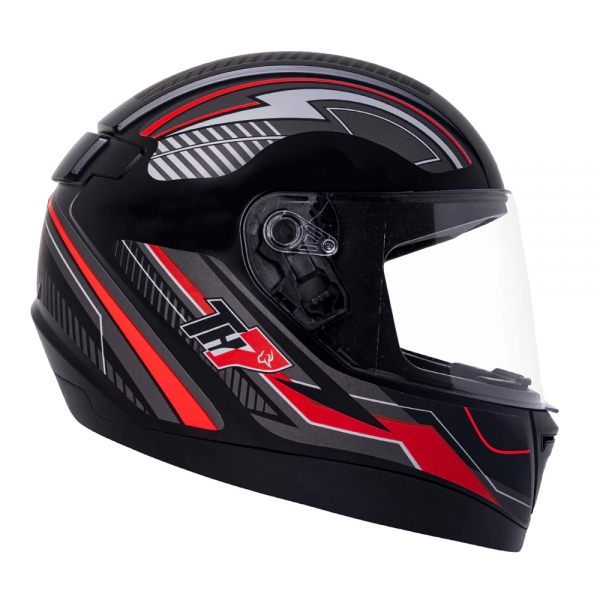 Capacete Moto Taurus San Marino Th7 Trama Modelo Novo Masculino Feminino C/ Selo Inmetro - Preto Brilho