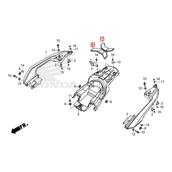Par De Borracha Do Bagageiro Moto Xre190 Nxr Bros 160 2025 2026 Original Honda