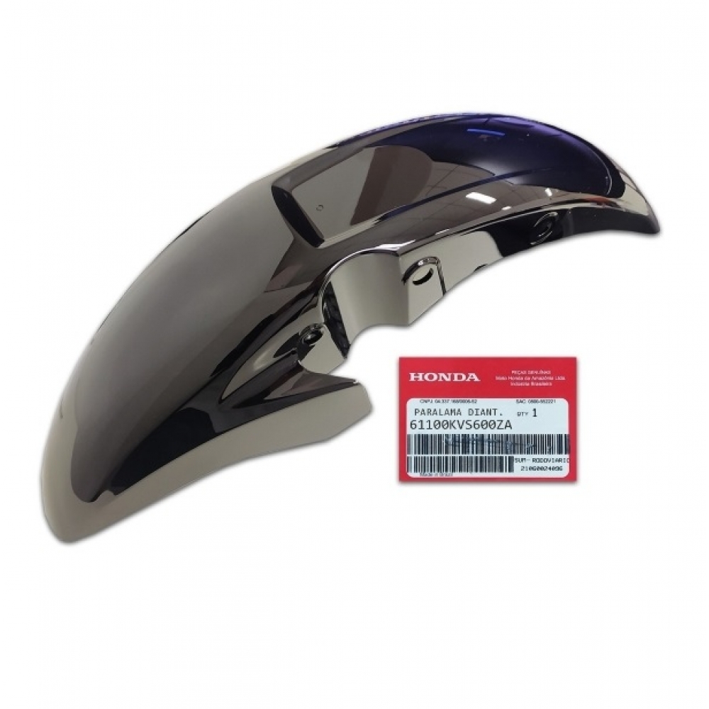 Paralama Dianteiro Moto Cg Titan 150 Fan 150 2009 2010 2011 2012 2013 Preta Original Honda Preto