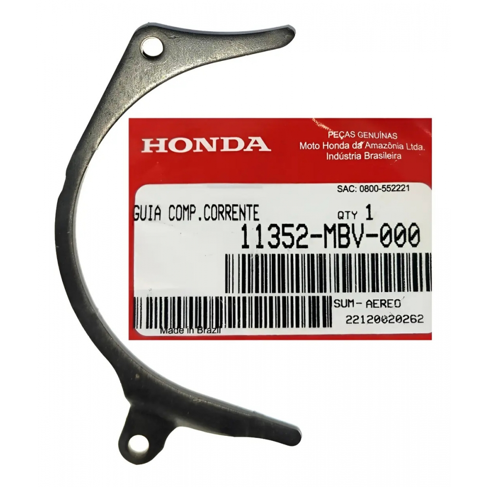 Guia Corrente Tampa Pinhão Moto Nx 400 Falcon 400i 1999 até 2015 Original Honda 11352-MBV-000