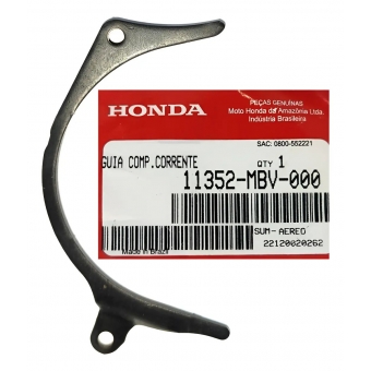 Guia Corrente Tampa Pinhão Moto Nx 400 Falcon 400i 1999 até 2015 Original Honda 11352-MBV-000