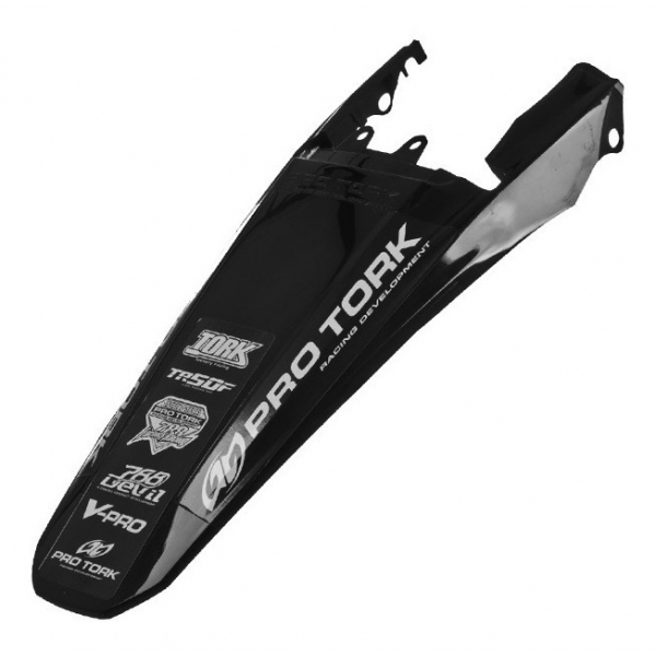 Paralama Traseiro Modelo Xr 250 Tornado Motocross Trilha Off Road Pro Tork - Preto