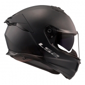 Capacete Moto Fechado Ls2 Ff808 Stream 2 Monocolor Preto Fosco Esportivo C/ Óculos Interno