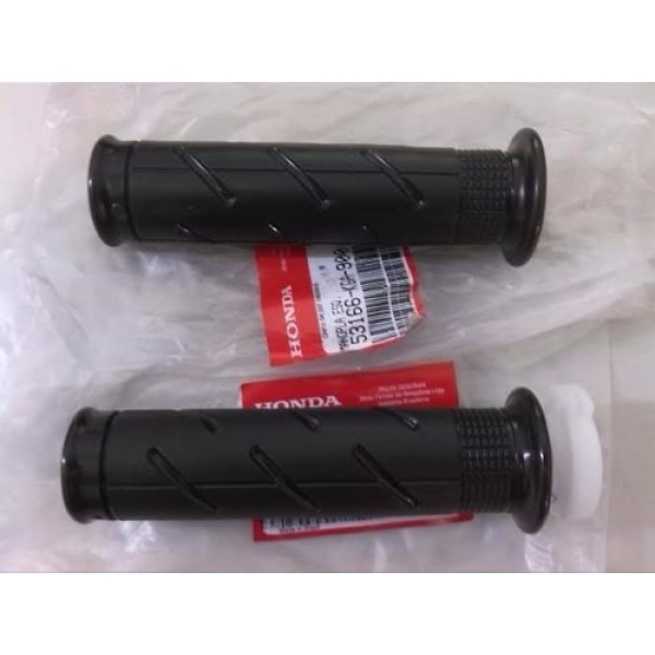 Par Manopla Punho Moto Titan 125 150 Fan 125 150 2000 até 2013 C/ Roldana Acelerador Original Honda
