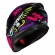Capacete Moto Norisk Razor Circus Preto Rosa Fechado Masculino Feminino Esportivo