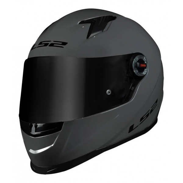 Capacete Moto Ls2 Ff358 Classic Monocolor Nardo Grey Cinza Brilho Esportivo Masculino Feminino