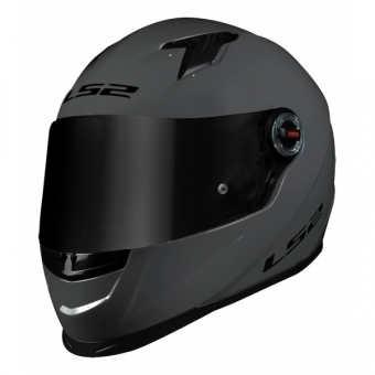 Capacete Moto Ls2 Ff358 Classic Monocolor Nardo Grey Cinza Brilho Esportivo Masculino Feminino
