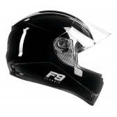 Capacete Moto Fechado Fly F9 Hg Classic Masculino Feminino Preto C/ Selo Inmetro - Preto Brilho