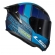 Capacete Moto LS2 FF810 Vigo Shift Preto Azul Fosco C/ Spoiler Masculino Feminino Lançamento