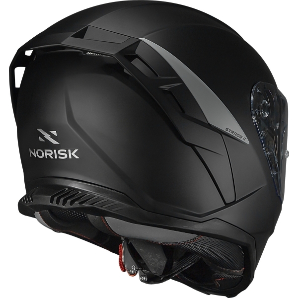 Capacete Moto Esportivo Fechado Norisk Strada 2 Monocolor Preto Fosco C/ Óculos Interno Lançamento