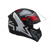 Capacete Moto Fechado Peels Spike Ls 1St 2 Preto Brilho Vermelho Masculino Feminino C/ Selo Inmetro