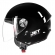 Capacete Moto Aberto Fly F17 F-17 Hg Jet Classic Masculino Feminino Preto C/ Selo Inmetro - Preto Brilho