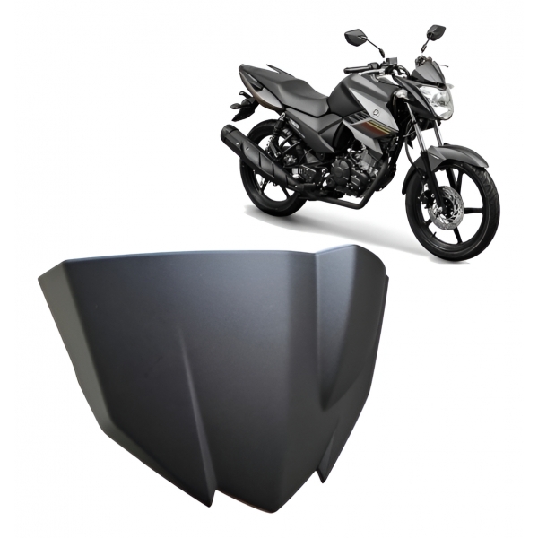 Carenagem Tampa Superior Farol Painel Moto Fazer 150 2014 2015 2016 2017 2018 2019 2020 2021 2022 - Preto Fosco