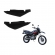 Par De Carenagem Tampa Lateral Superior Moto Nxr Bros 125 150 2003 2004 2005 2006 2007 2008 Preta