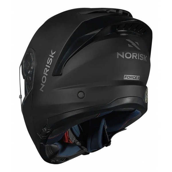 Capacete Moto Robocop Escamoteável Norisk Force 2 Preto Fosco Articulado C/ Óculos E Selo Inmetro
