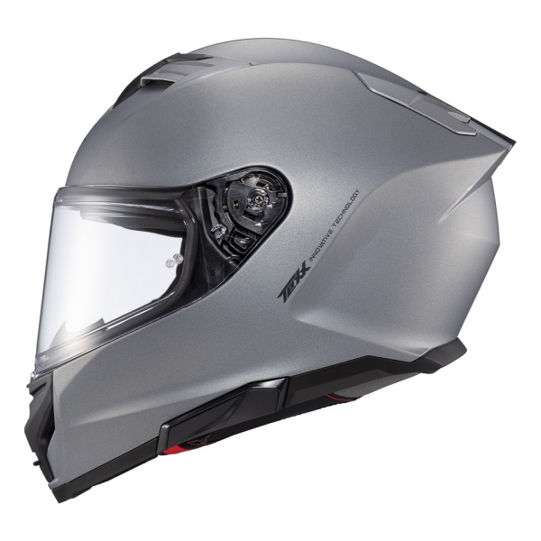 Capacete Moto Texx Kaiman Solid Fosco C/ Óculos Sol Interno E Narigueira Lançamento - Cinza Fosco