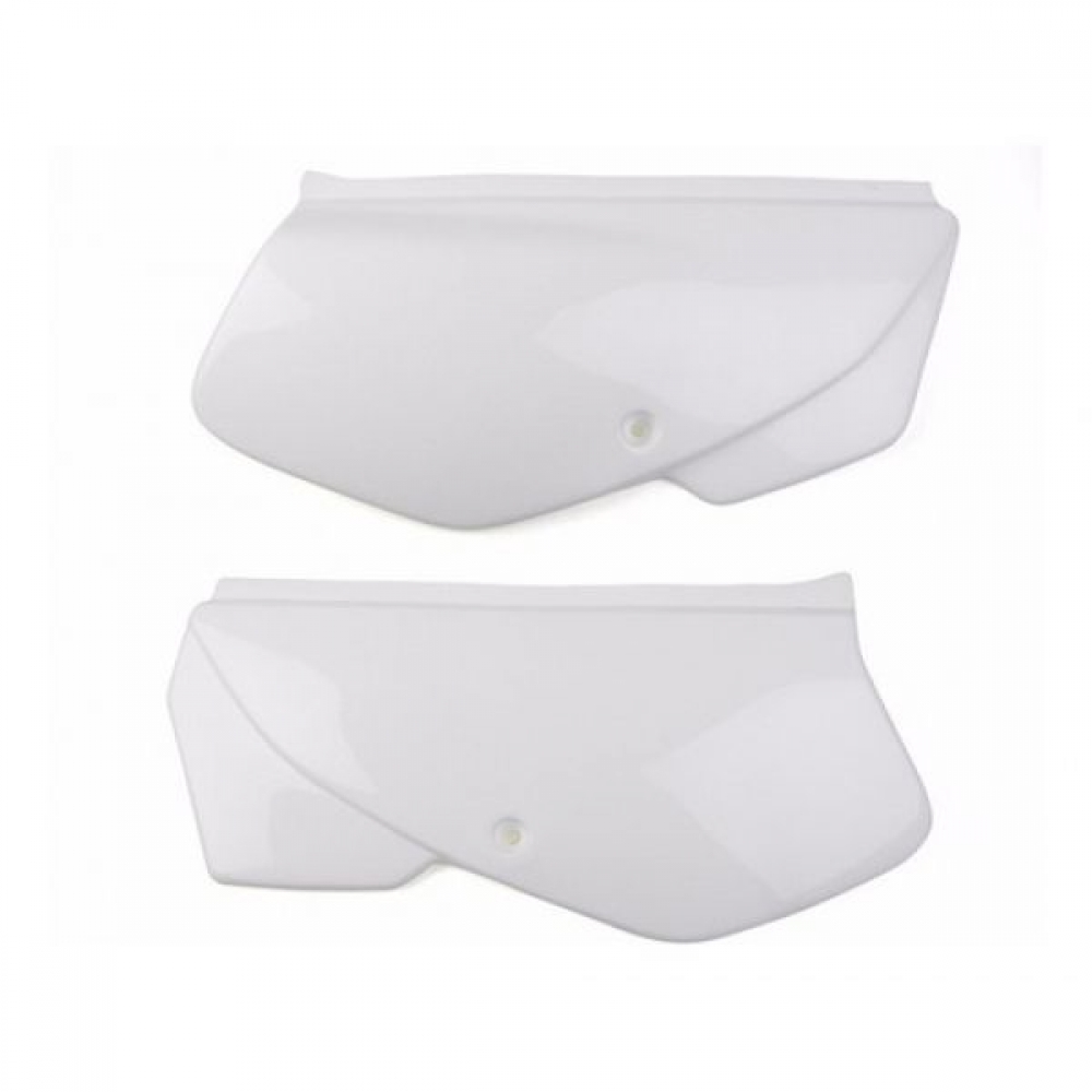 Par De Tampa Lateral Moto Xr 200 Xr200 Branca Carenagem Modelo Original S/ Adesivo