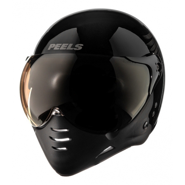 Capacete Moto Custom Peels Mirage F21 F-21 Sword Caveira Aviador C/ 2 Viseiras Queixeira Removível