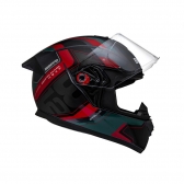 Capacete Moto Bieffe b12 B-12 Evolve Grafite Vermelho Esportivo C/ Aerofólio Lançamento