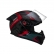 Capacete Moto Bieffe b12 B-12 Evolve Grafite Vermelho Esportivo C/ Aerofólio Lançamento