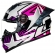Capacete Moto Fechado Ls2 Ff358 Pro Classic Starwar Estellar Masculino Feminino C/ Spoiler Aerofólio - Preto Rosa Roxo