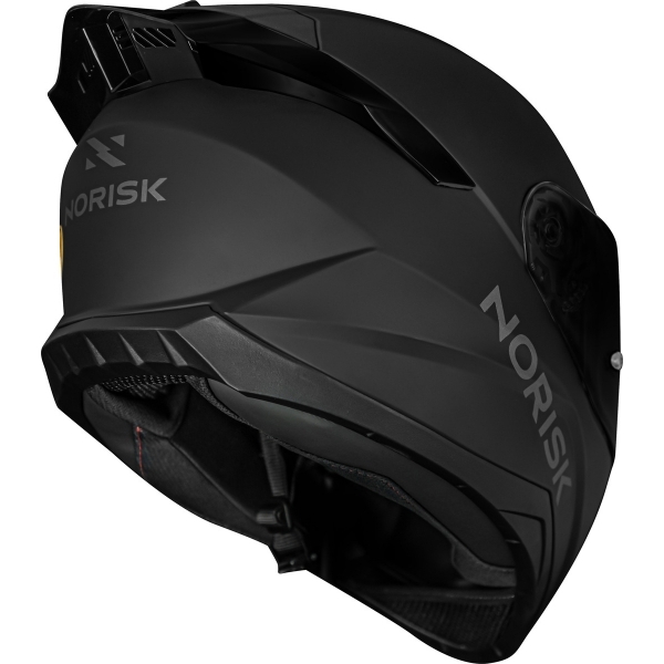 Capacete Moto Norisk Razor Black Edition Monocolor Preto Fosco C/ Viseira Fumê Masculino Feminino