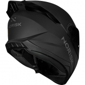 Capacete Moto Norisk Razor Black Edition Monocolor Preto Fosco C/ Viseira Fumê Masculino Feminino