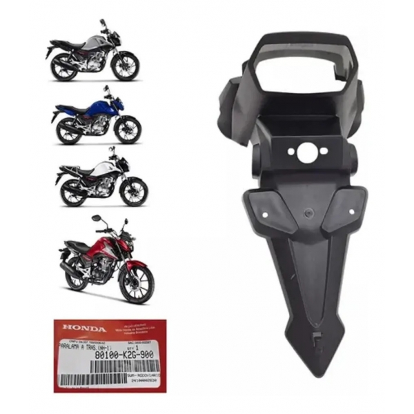 Paralama Traseiro Suporte Placa Moto Titan 160 Fan 160 Cg160 Start 2025 2026 Original Honda