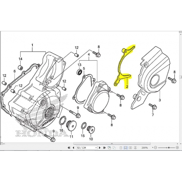 Guia Corrente Tampa Pinhão Moto Cb 300 R Xre 300 2009 Até 2023 Original Honda