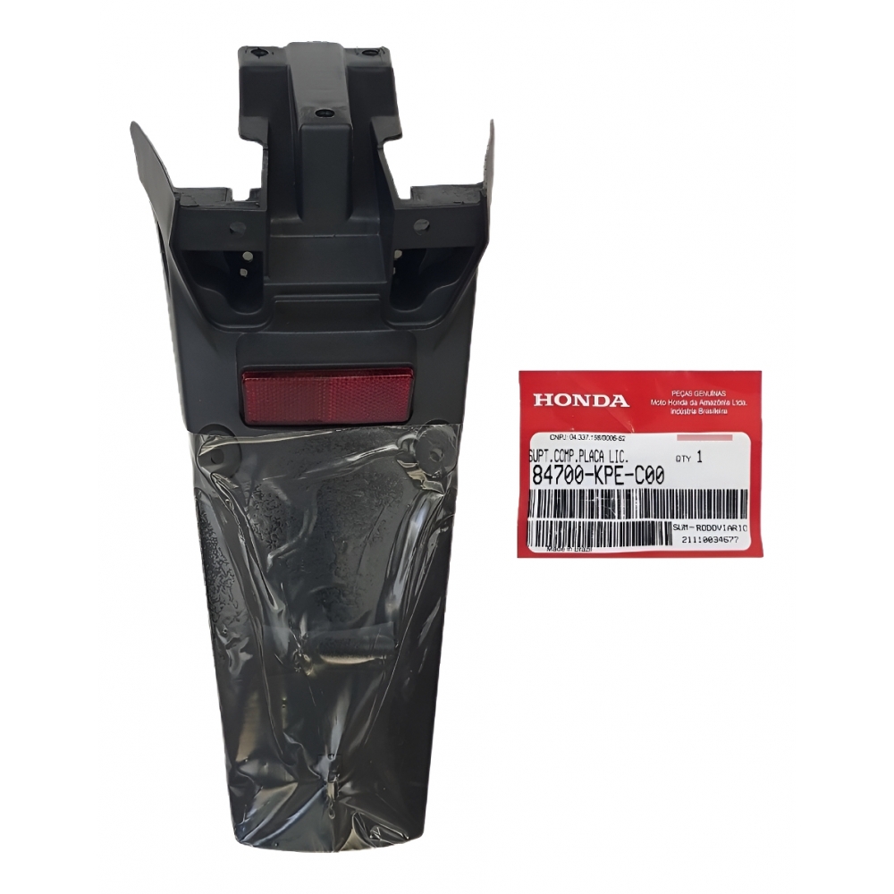 Paralama Suporte Placa Traseiro Moto Xr 250 Tornado Nxr Bros 125 Bros 150 Até 2008 Original Honda