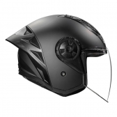 Capacete Moto Aberto Ls2 Of616 S Airflow II Black Preto Fosco C/ Aerofólio Masculino Feminino
