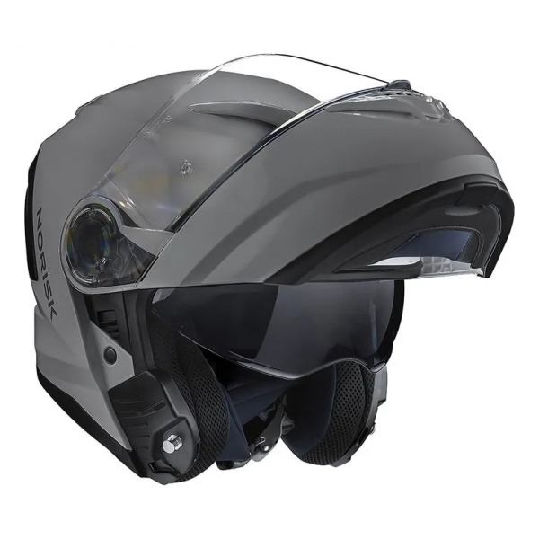 Capacete Moto Robocop Articulado Norisk Force 2 Nardo Grey Escamoteável C/ Óculos E Selo Inmetro