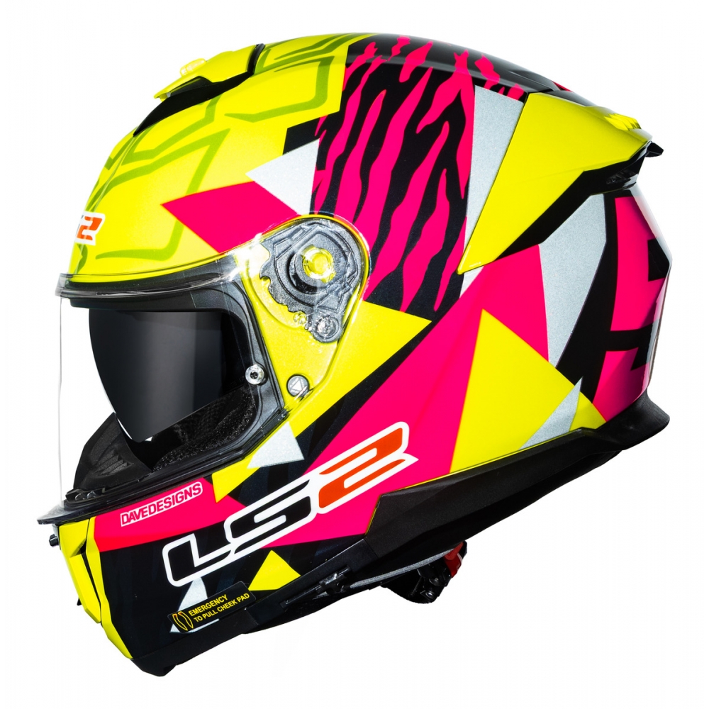 Capacete Ls2 Ff808 Stream 2 Moto Gp 54 Piloto Tiger Aldeguer C/ Óculos Interno