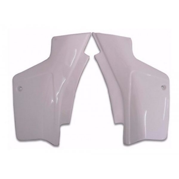 Par De Tampa Lateral Moto Xlx 250 Xl250 Honda Xl 250r Carenagem Branca Modelo Original