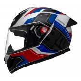 Capacete Moto Fechado Bieffe b12 B-12 Evolve Bmw Branco Azul Vermelho Esportivo C/ Aerofólio Lançamento
