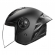 Capacete Moto Aberto Ls2 Of616 S Airflow II Black Preto Fosco C/ Aerofólio Masculino Feminino