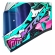 Capacete Moto Norisk Flow Robot Branco Rosa Verde C/ Spoiler + Viseira Extra Masculino Feminino