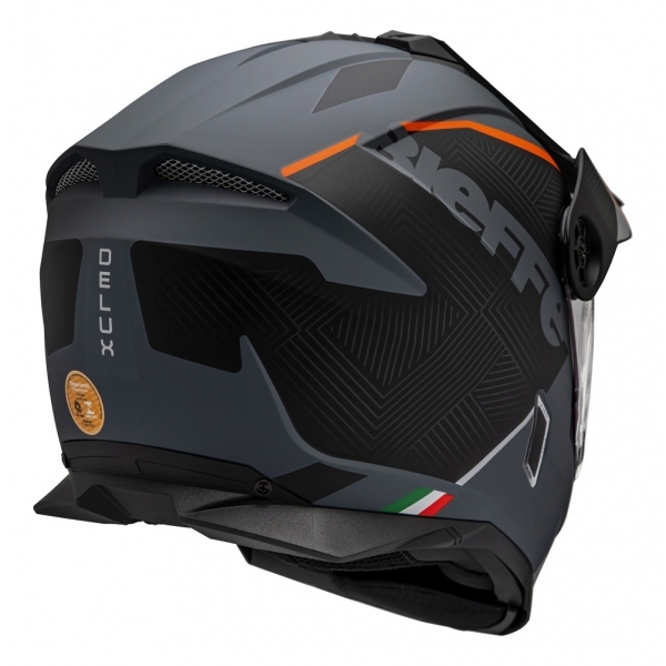 Capacete Moto Big Trail Bieffe B-Trail Delux Cross Preto Cinza Dark Fosco C/ Óculos Sol